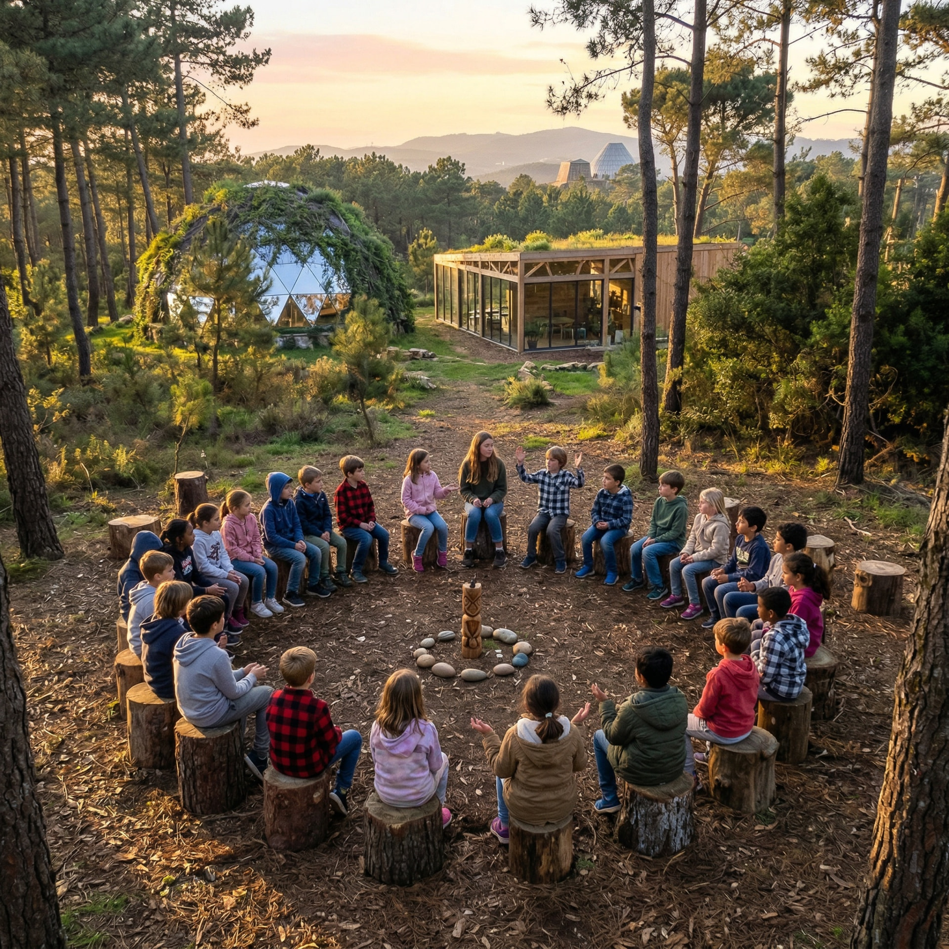 The circle in the pines